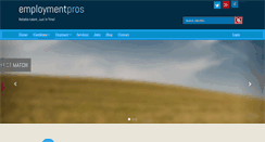 Desktop Screenshot of employmentpros.com