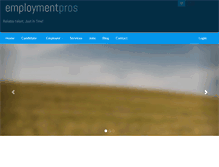 Tablet Screenshot of employmentpros.com